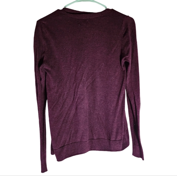 Old Navy Plum/Maroon Cardigan Size X-Small - Picture 2 of 4